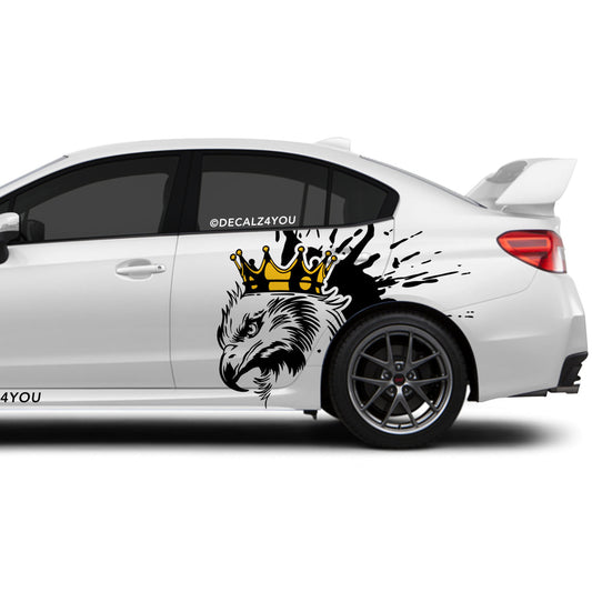 Large King Eagle Side Graphic Includes Driver & Passenger Impreza WRX 2014 - 2021