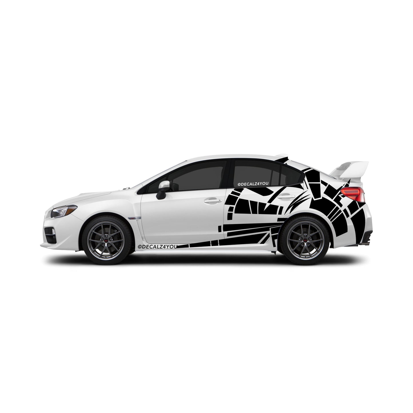 Abstract Extra Large Side Graphic Includes Driver & Passenger Universal