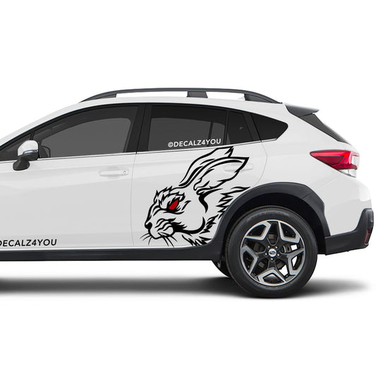 Angry Rabbit Side Graphic Includes Driver & Passenger Crosstrek 2018 - 2020