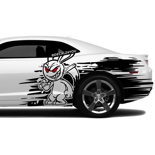 Large Angry Rabbit Graphic Includes Driver & Passenger Camaro 2010 - 2015