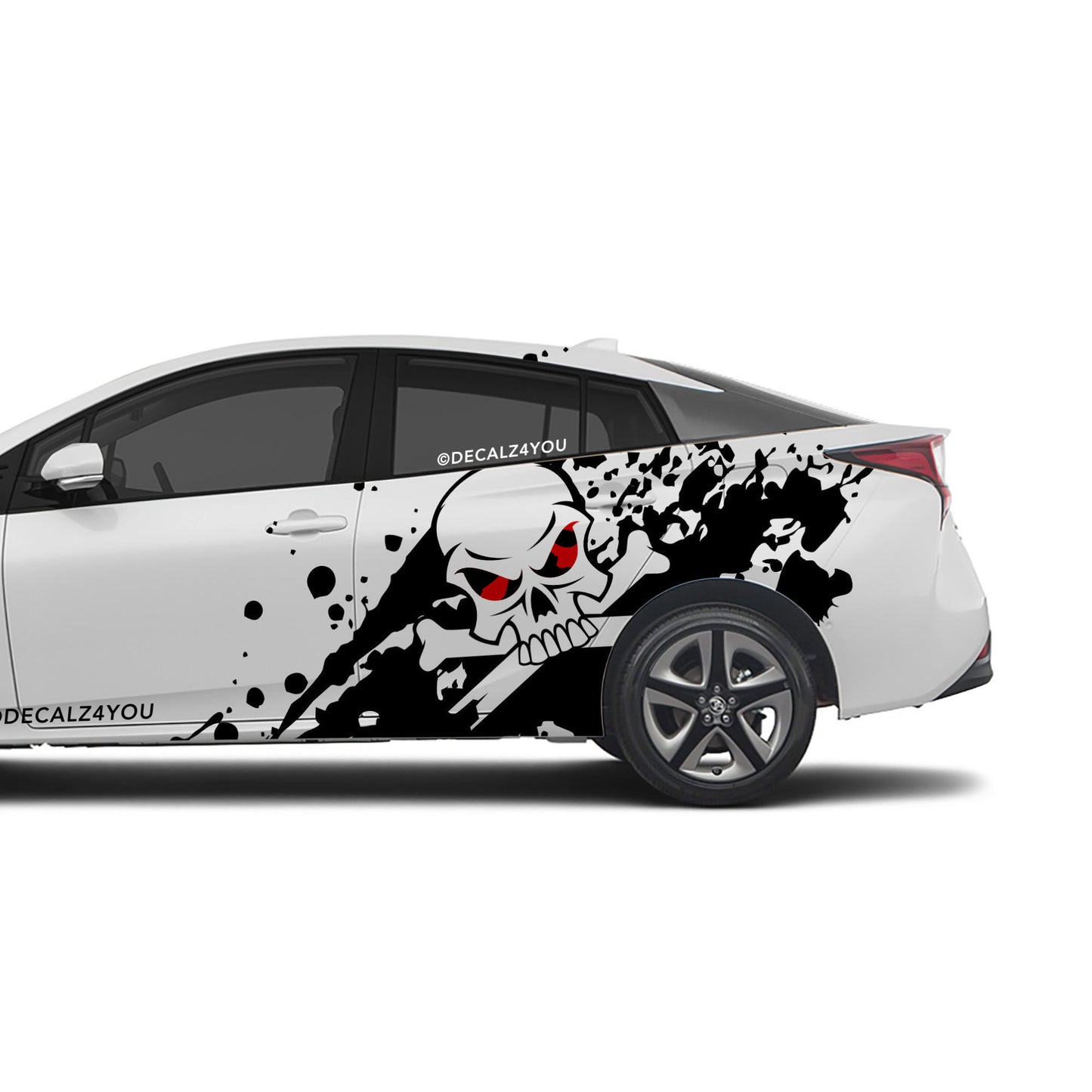 XL Skull Side Graphic Includes Driver & Passenger Prius 2016 - 2022