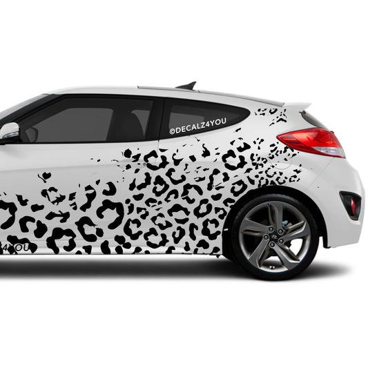Leopard Skin Side Graphic Includes Driver & Passenger Veloster 2019 - Current