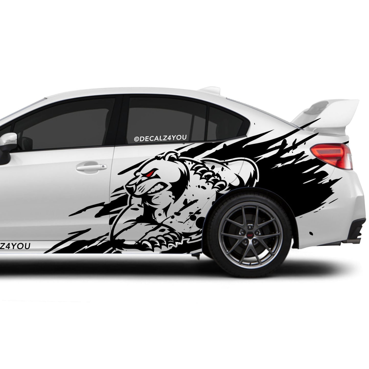 Angry Bear  XL  Side Graphic Includes Driver & Passenger Impreza WRX 2014 - 2021