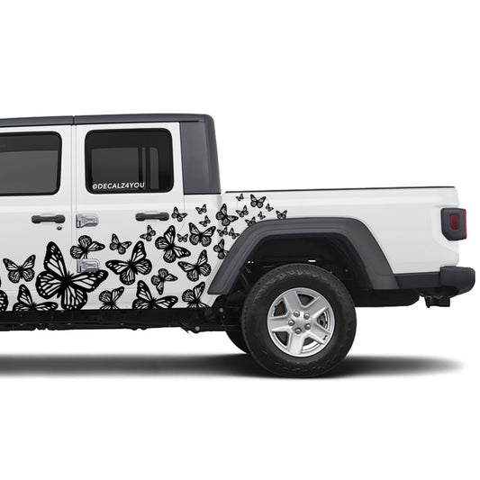 Beautiful Butterflies Side Graphic Includes Driver & Passenger Gladiator 2020 - Current
