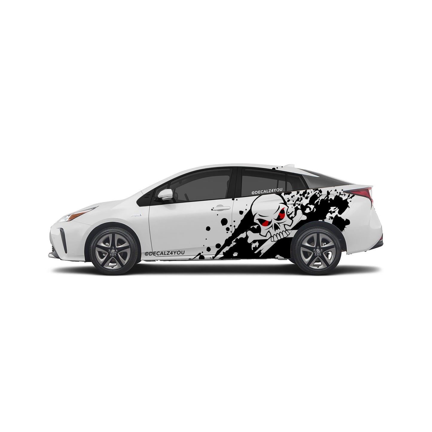 XL Skull Side Graphic Includes Driver & Passenger Prius 2016 - 2022