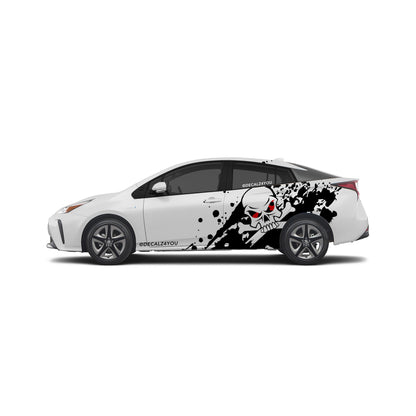 XL Skull Side Graphic Includes Driver & Passenger Prius 2016 - 2022
