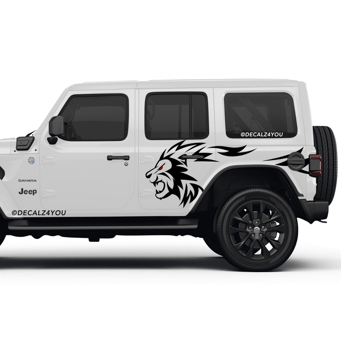 Lion Side Graphic Includes Driver & Passenger Wrangler 2018 - Current