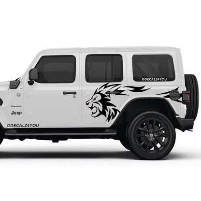 Lion Side Graphic Includes Driver & Passenger Wrangler 2018 - Current