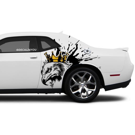Large King Eagle Side Graphic Includes Driver & Passenger Challenger 2008 - Current.