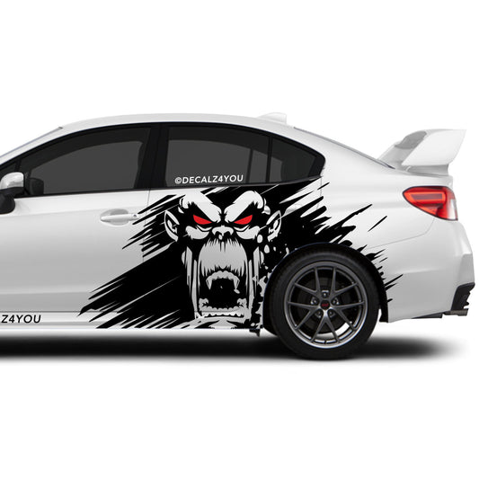 Scary Kong Large Side Graphic Includes Driver & Passenger Impreza WRX 2014 - 2021