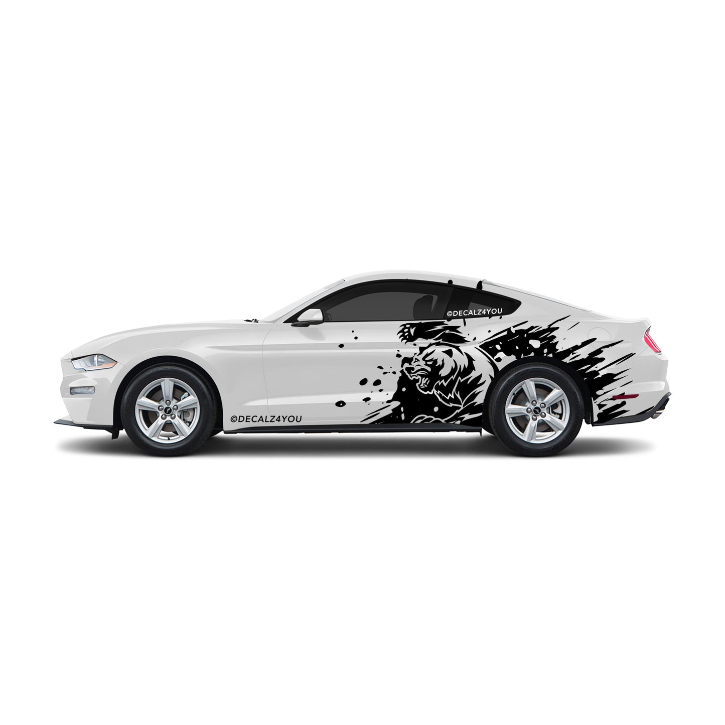 Angry Grizzly Side Graphic Includes Driver & Passenger Mustang 2015 - Current