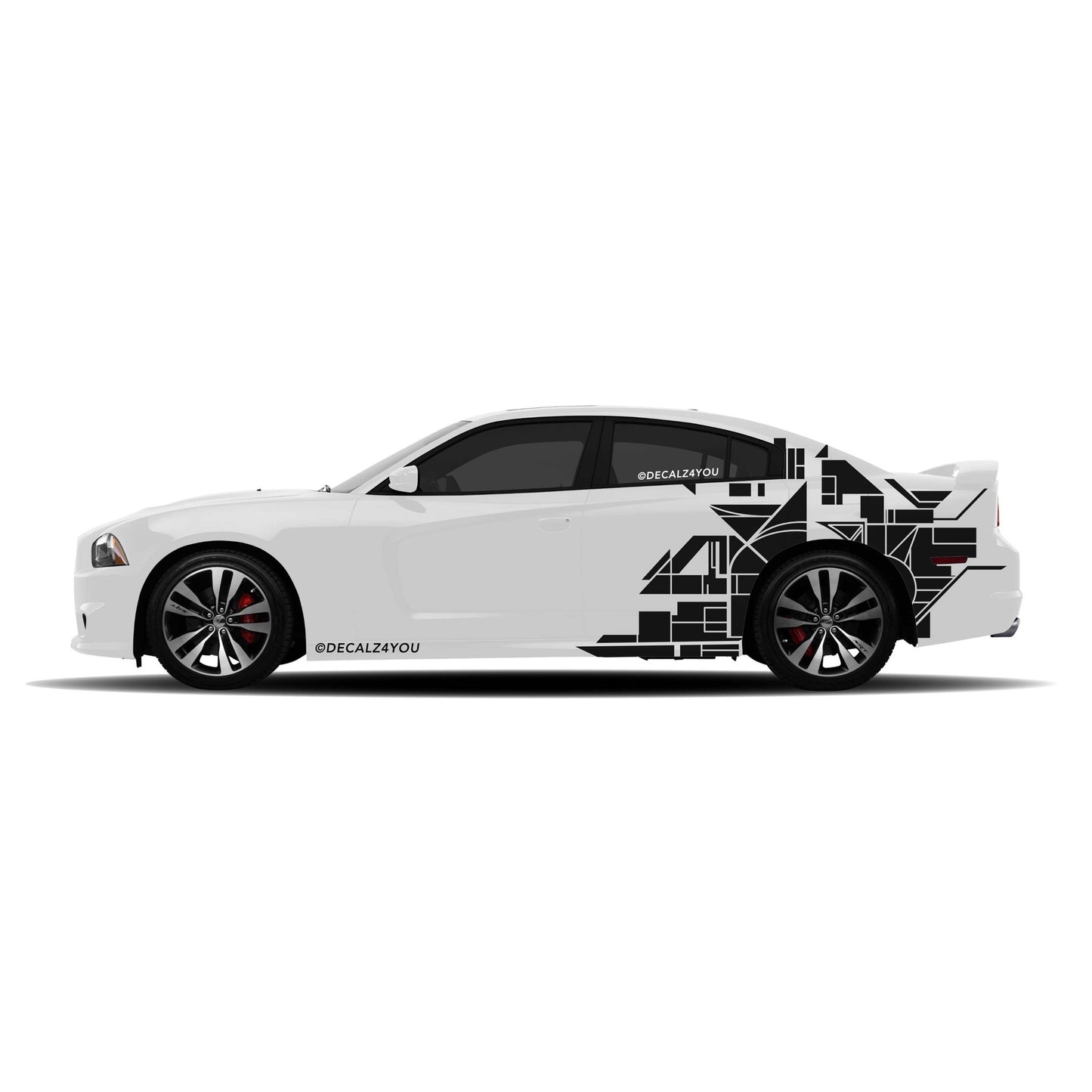 Abstract Design XL Side Graphic Includes Driver & Passenger Charger 2011 - 2014