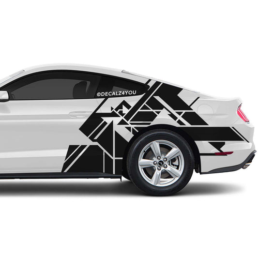 Abstract XL Side Graphic Includes Driver & Passenger Mustang 2015 - Current