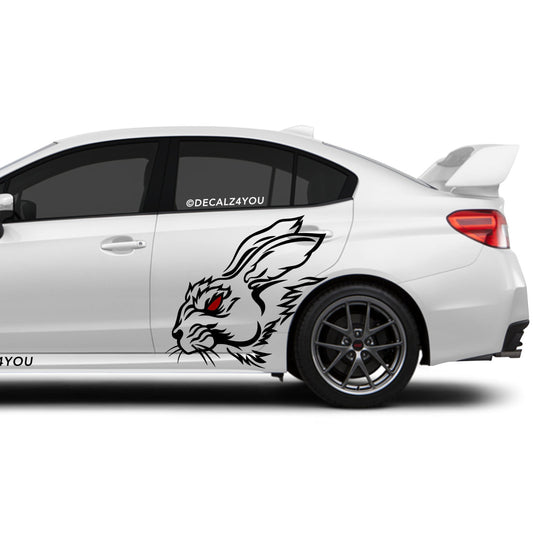 Angry Rabbit Side Graphic Includes Driver & Passenger Impreza WRX 2014 - 2021