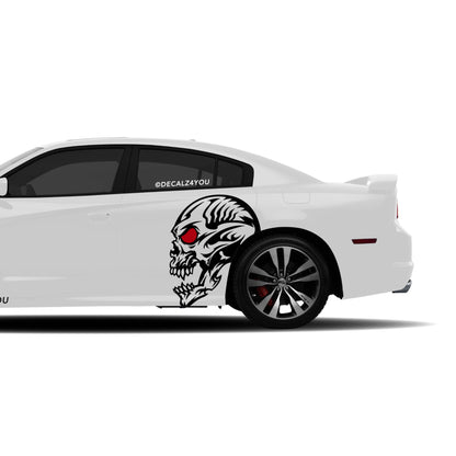Skull Head Side Graphic Includes Driver & Passenger Charger 2011 - 2014