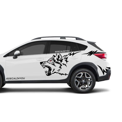 Wolf Side Graphic Includes Driver & Passenger Crosstrek 2018 - 2020