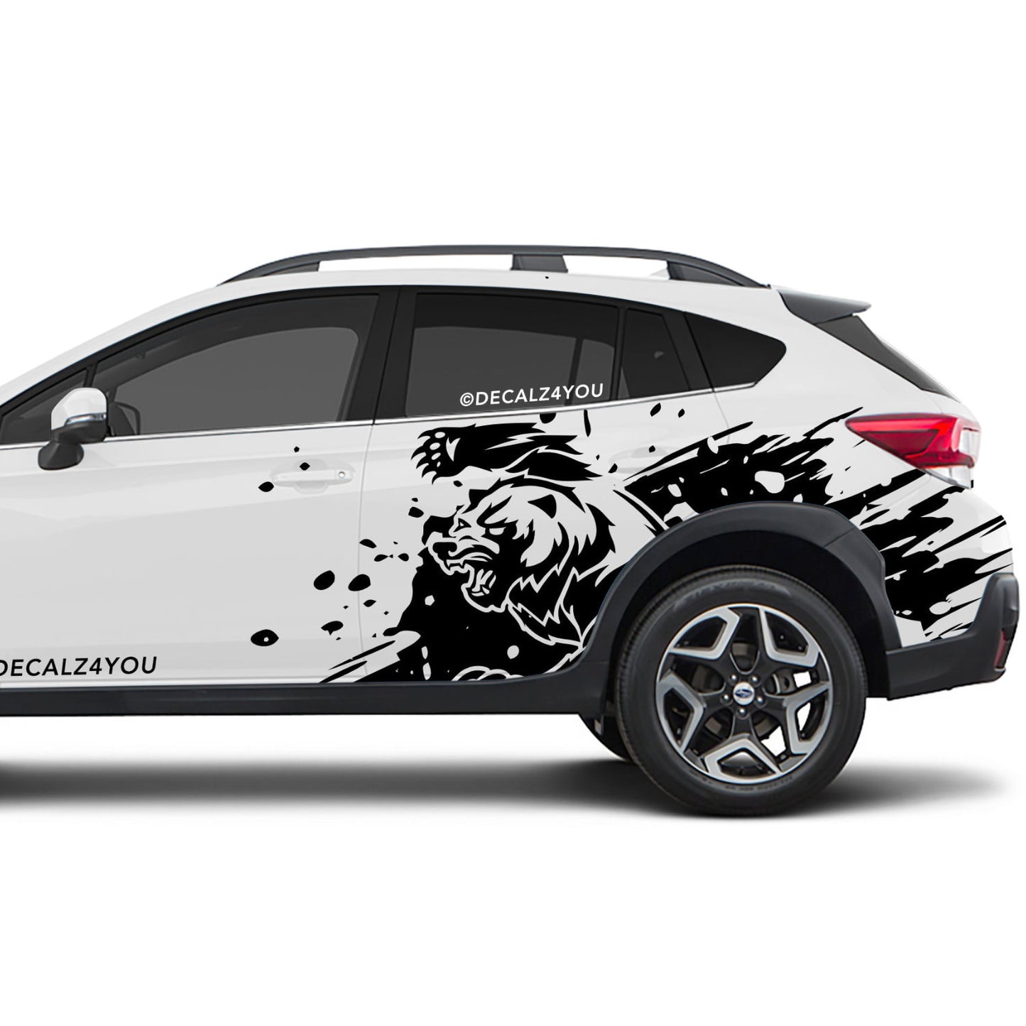 Angry Grizzly Side Graphic Includes Driver & Passenger Crosstrek 2018 - 2020