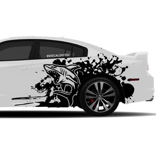 Mean Shark Side Graphic Includes Driver & Passenger Charger 2011 - 2014