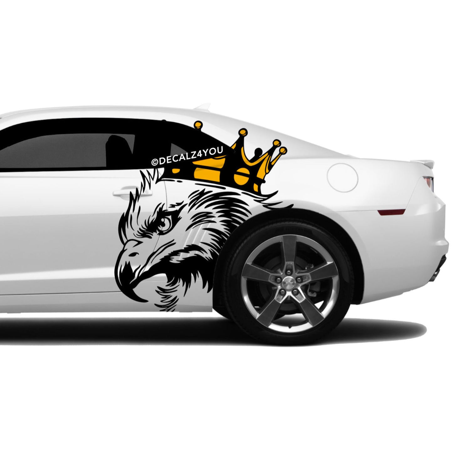 Large King Eagle Head Side Graphic Includes Driver & Passenger Camaro 2010 - 2015