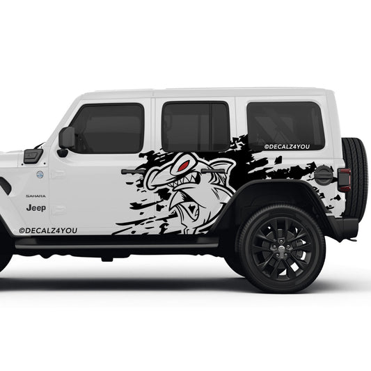 Large Hammer Head Side Graphic Includes Driver & Passenger Wrangler 2018 - Current