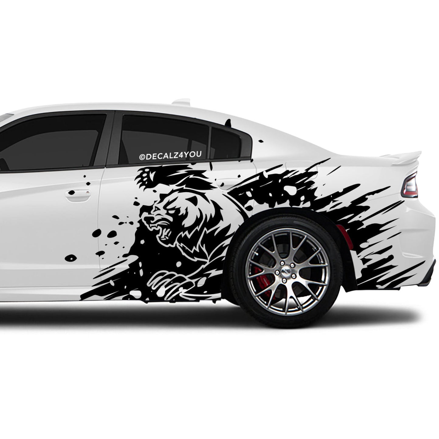 Angry Grizzly  Side Graphic Includes Driver & Passenger Charger 2015 - Current
