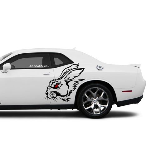 Angry Rabbit Panda Side Graphic Includes Driver & Passenger Challenger 2008 - Current.
