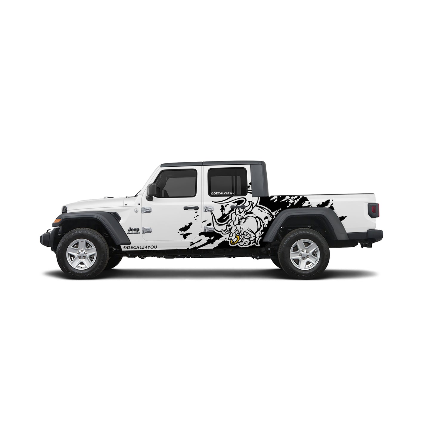 Large Angry Bull XL  Side Graphic Includes Driver & Passenger Gladiator 2020 - Current